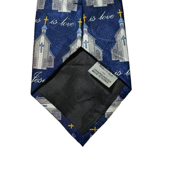 Naboth Jesus Is Love Church Religious Religion Novelty Necktie - Picture 5 of 6